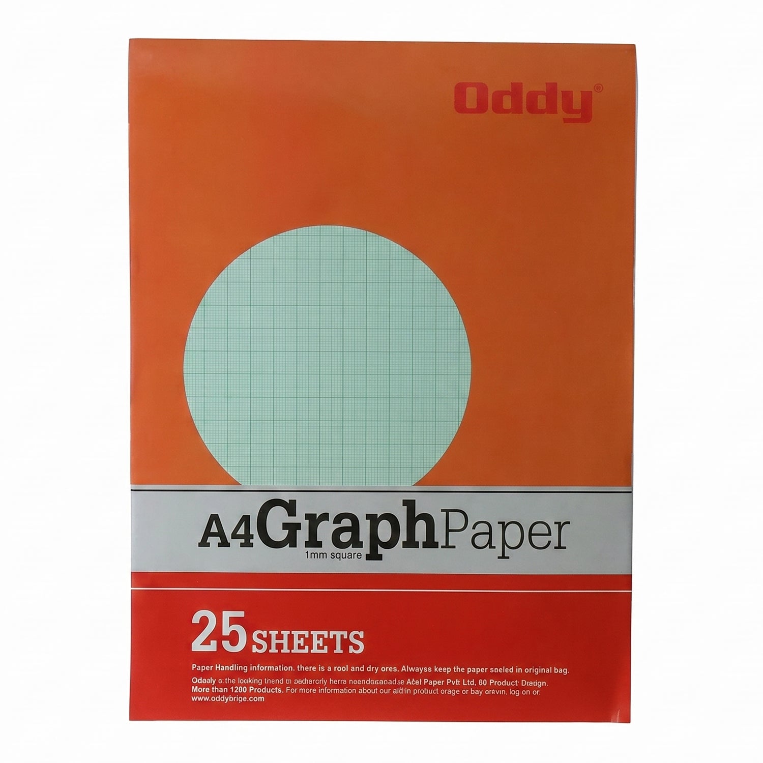 A4 Graph Paper Pad Precise 1mm Square Grid for Technical & Academic Use - Back View