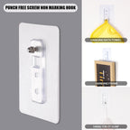 Strong Adhesive Wall Hook Damage-Free, Easy to Install - Front View