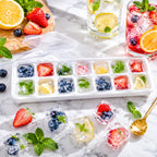 Ice Cube Tray with Spill-Proof Lid Effortless Ice Making and Space Saving - Detail View 7
