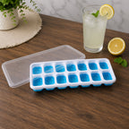 Multipurpose Plastic Ice Cube Tray 14-Grid with Lid for Easy Freezing - Detail View 8