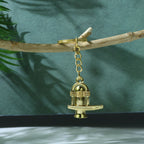 ALVENZA Shivling Trishul Metal Keychain Set – 5 Pc Durable Spiritual Keyrings
