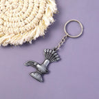 ALVENZA Shiva Lingam Metal Keychain – Durable Spiritual Accessory
