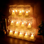 ALVENZA LED Storm Lantern Decorative Lights – Set of 12 Battery-Operated Flameless Lanterns