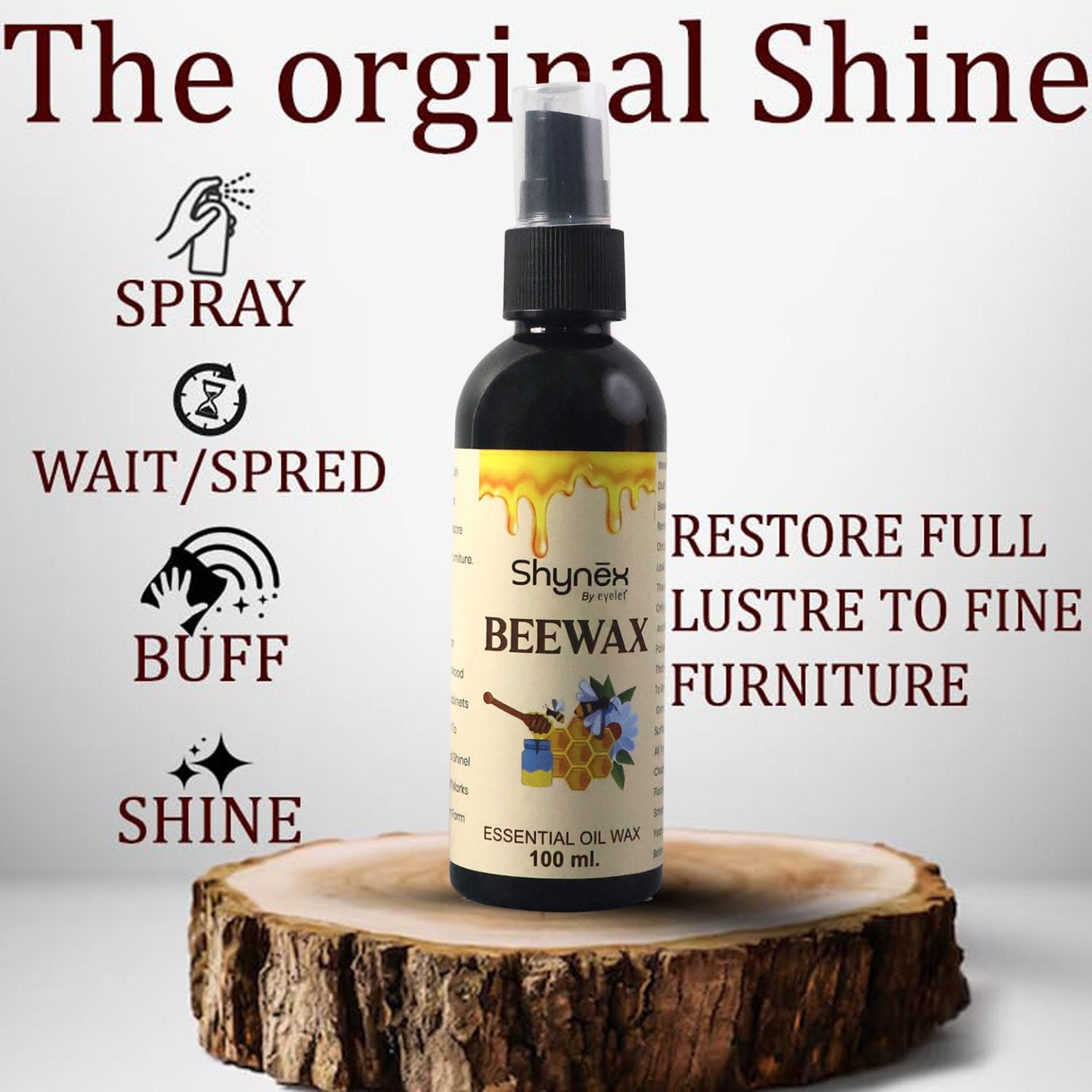 ALVENZA Beeswax Furniture Polish – Natural Shine & Surface Protection