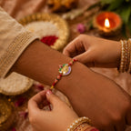 ALVENZA Ganesh Beaded Rakhi – Traditional & Beautiful Brother Gift