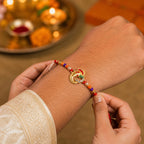 ALVENZA Traditional Ganesh Beaded Rakhi – Embrace Festive Bonding