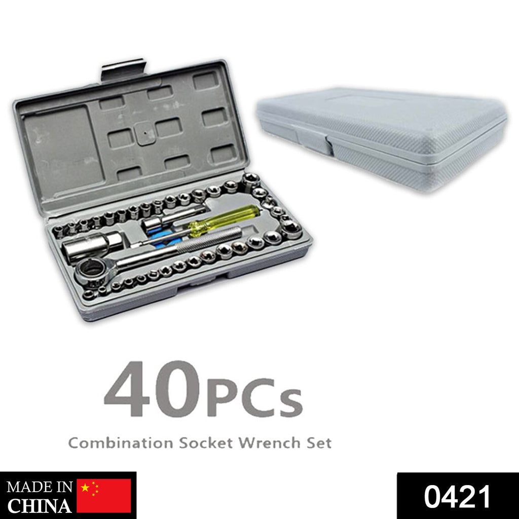ALVENZA Socket Toolkit – 40-Piece Home & Auto Repair Set | Wagtail