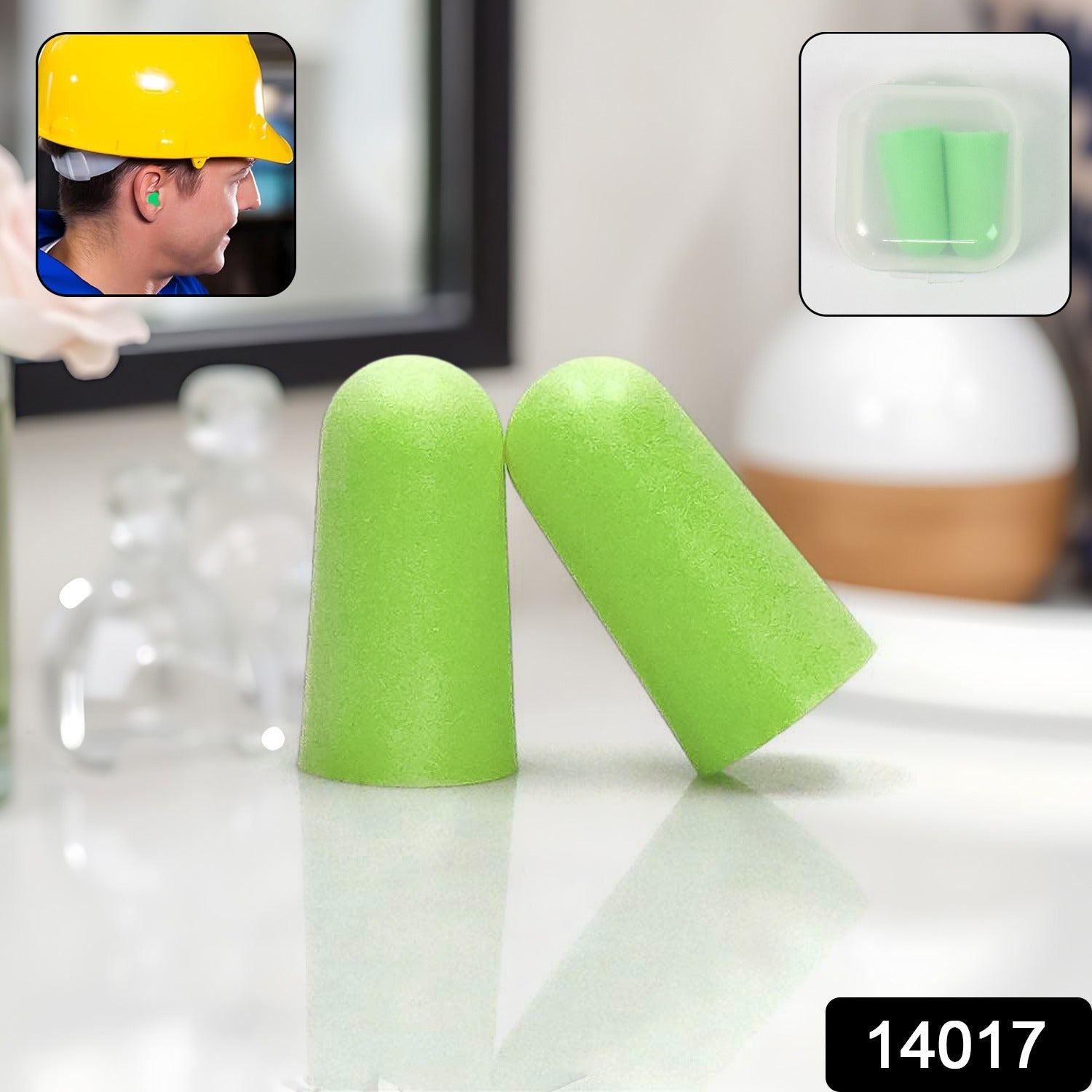 Noise Reduction Earplugs Soft Foam for Sleep & Travel | XcelSafe - Side View