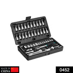 ALVENZA Socket Set – 46 Pcs 1/4" Drive Tool Kit | RaceVault