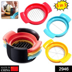 Egg Slicer 3-in-1 Stainless Steel Food Cutter | ToolMate Pro - Side View