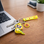 ALVENZA Cute Dinosaur Keychain – Playful Accessory for Bags & Keys