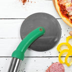 Stainless Steel Pizza Cutter Sharp Wheel | Quickslice - Detail View 6