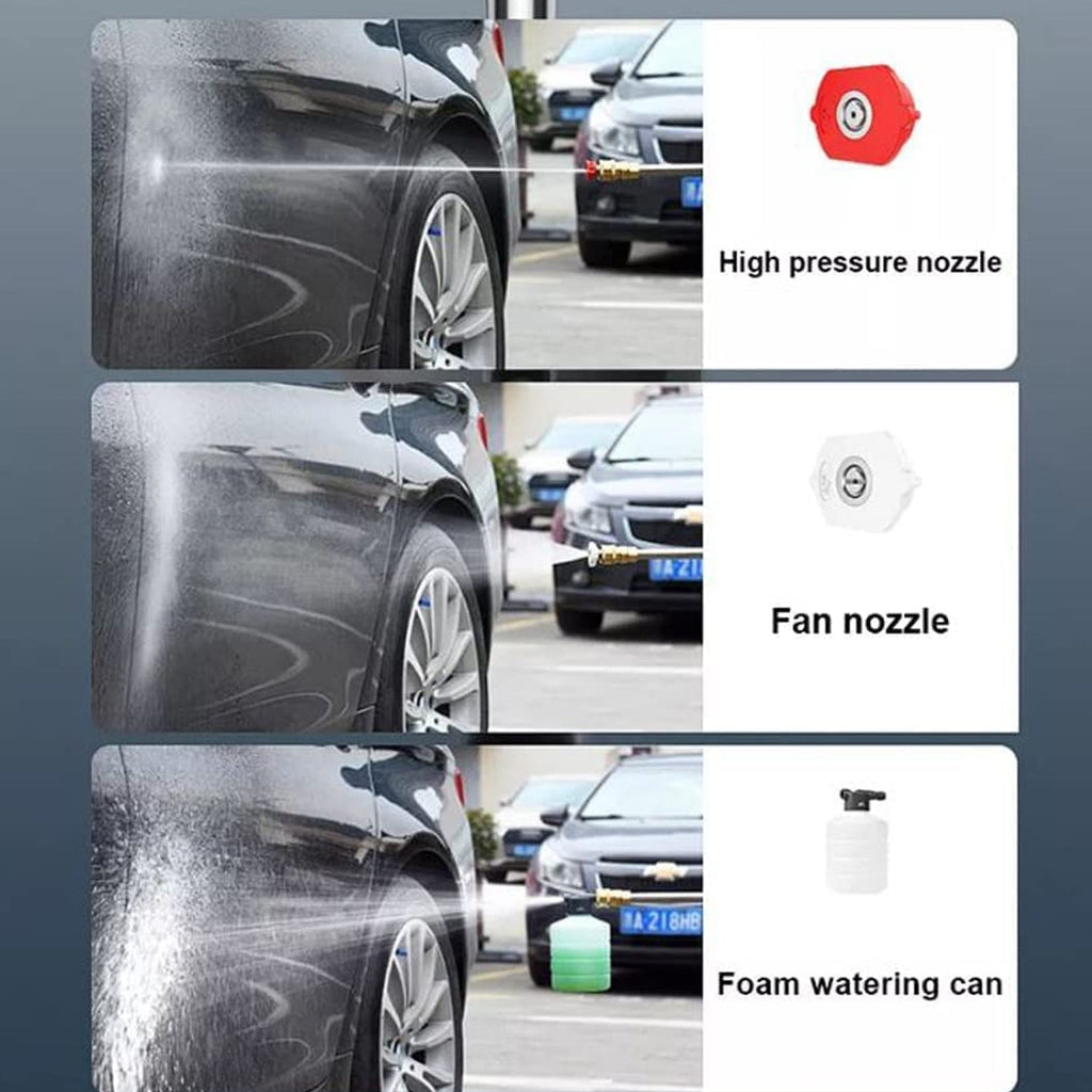 ALVENZA Cordless Car Pressure Washer – 48V Portable Cleaning Kit | Velvet Wheels