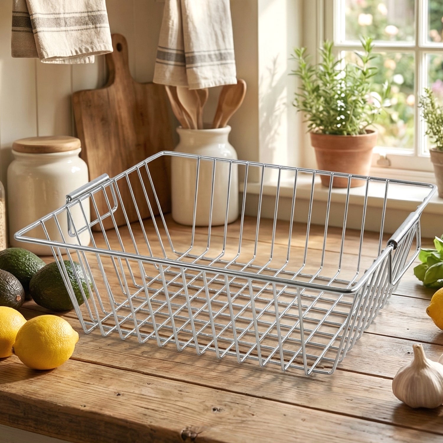 ALVENZA Stainless Steel Kitchen Sink Basket – Multi-Functional & Durable