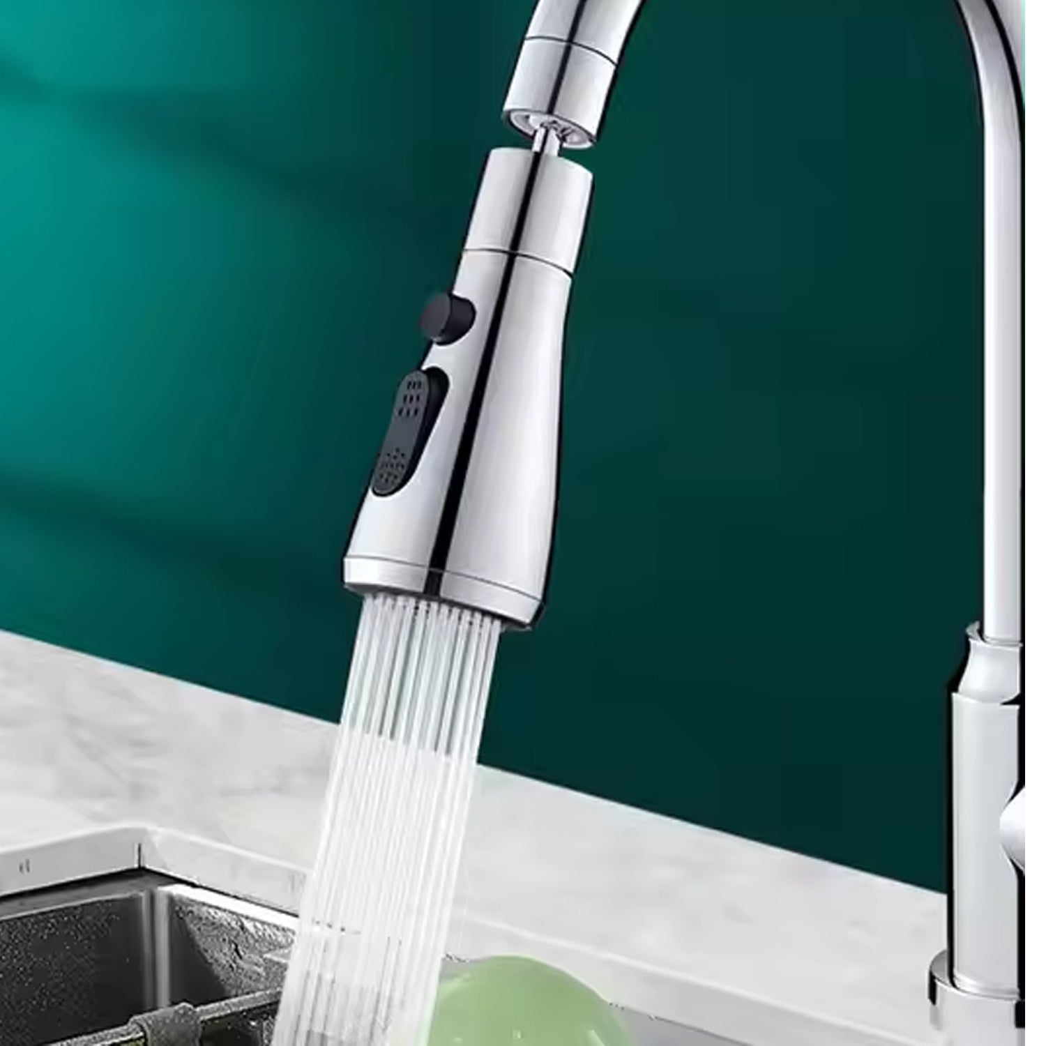 Kitchen Faucet Sprayer 3-Function Pull Down | - Detail View 6
