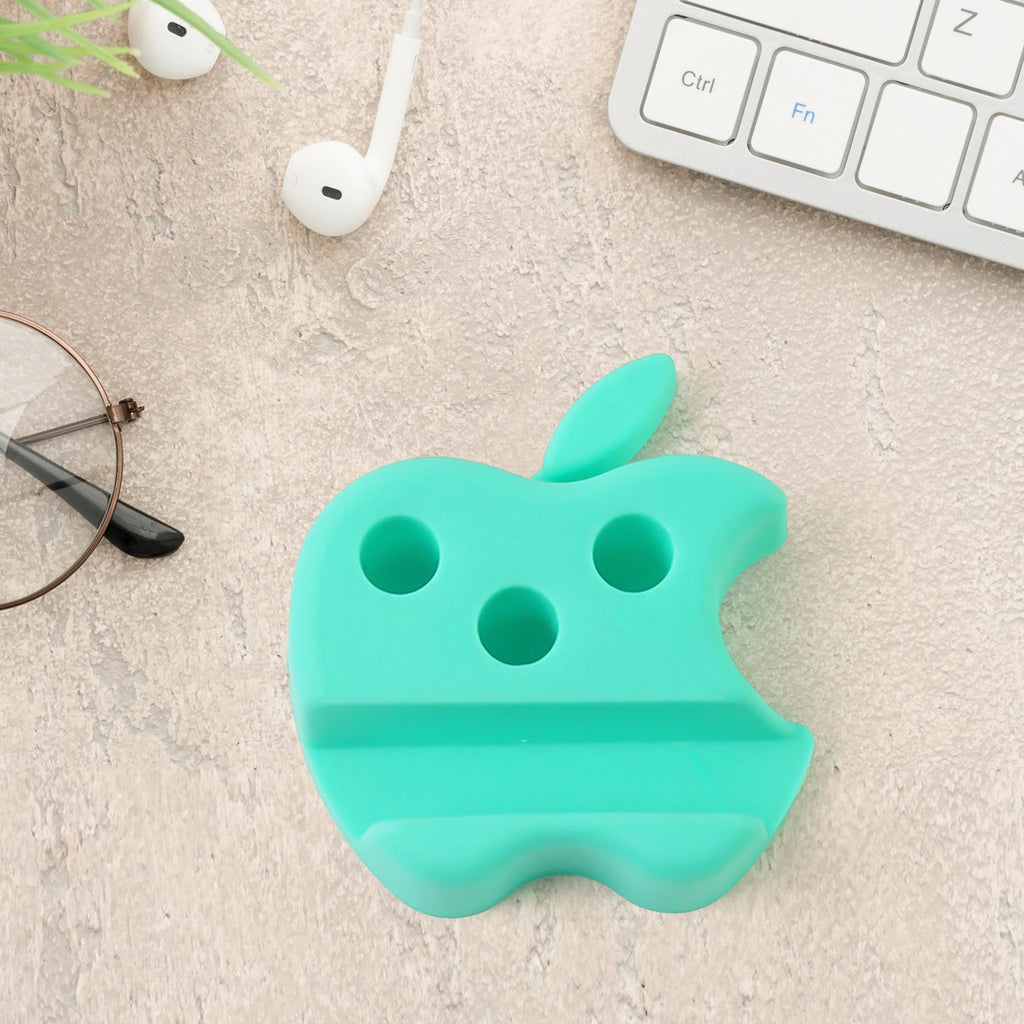 ALVENZA Mobile Stand with Pen Holder – Apple-Shaped Desk Organizer 3 Pc