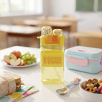 Kids Water Bottle Leakproof Straw & Portable Carry Strap - Detail View 7