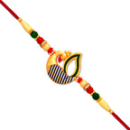 ALVENZA Peacock Feather Rakhi - Handcrafted Elegant Raksha Bandhan Thread