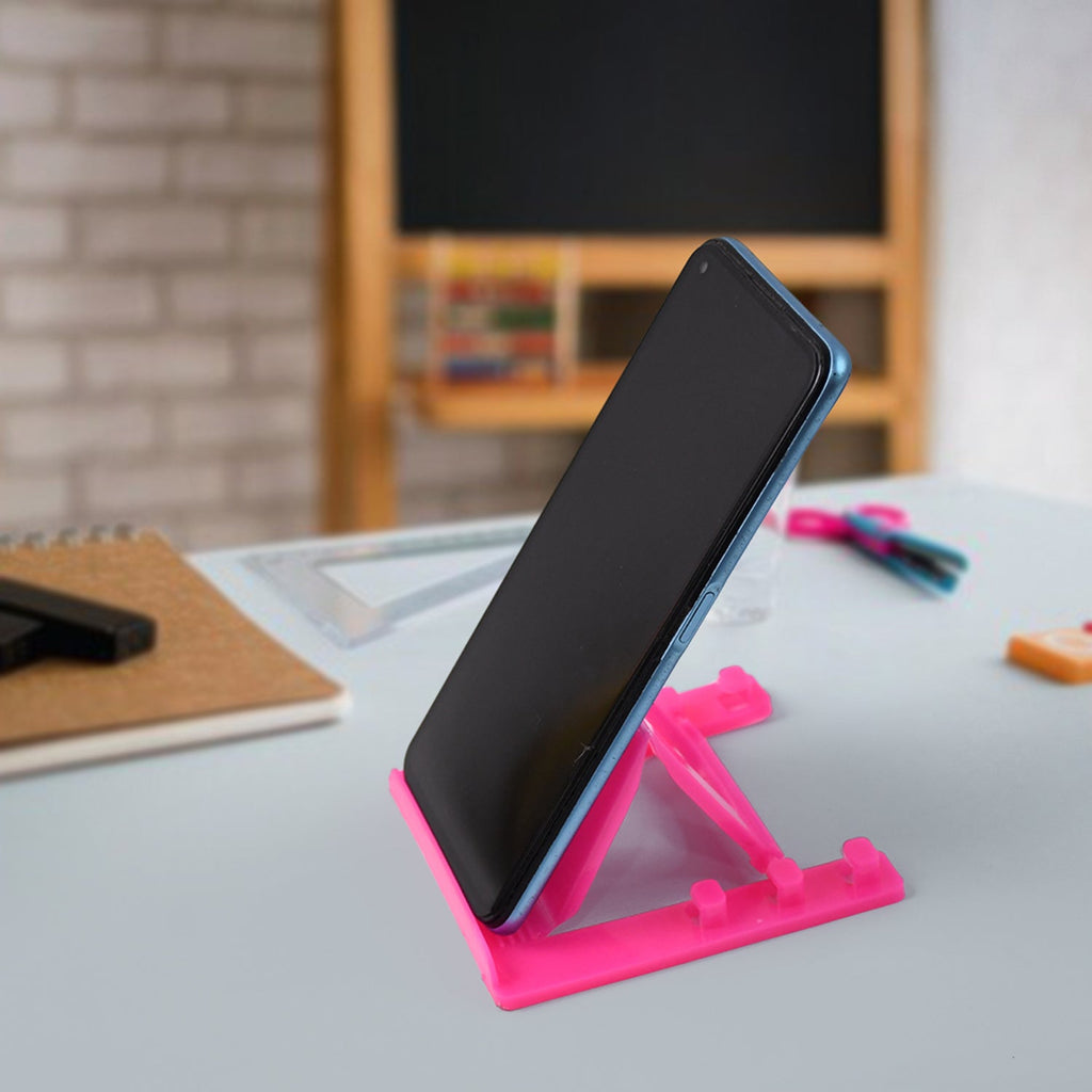 ALVENZA Adjustable Plastic Mobile Phone Stand – Foldable & Portable Holder
