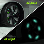 ALVENZA Reflective Car Wheel Stickers – Multicolored 20 Pcs for Night Safety | Velvet Wheels