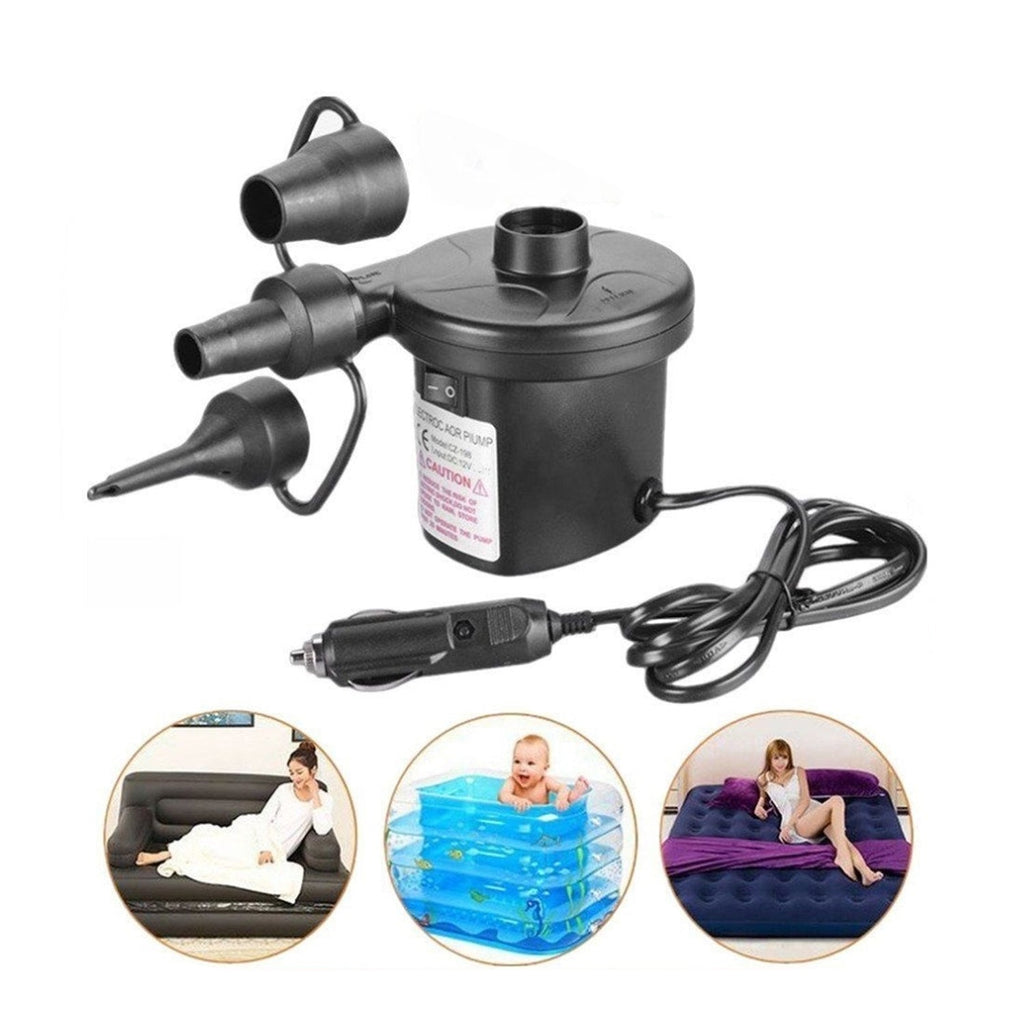 ALVENZA Electric Air Pump – Fast Inflate/Deflate for Home & Travel | FitFuzion