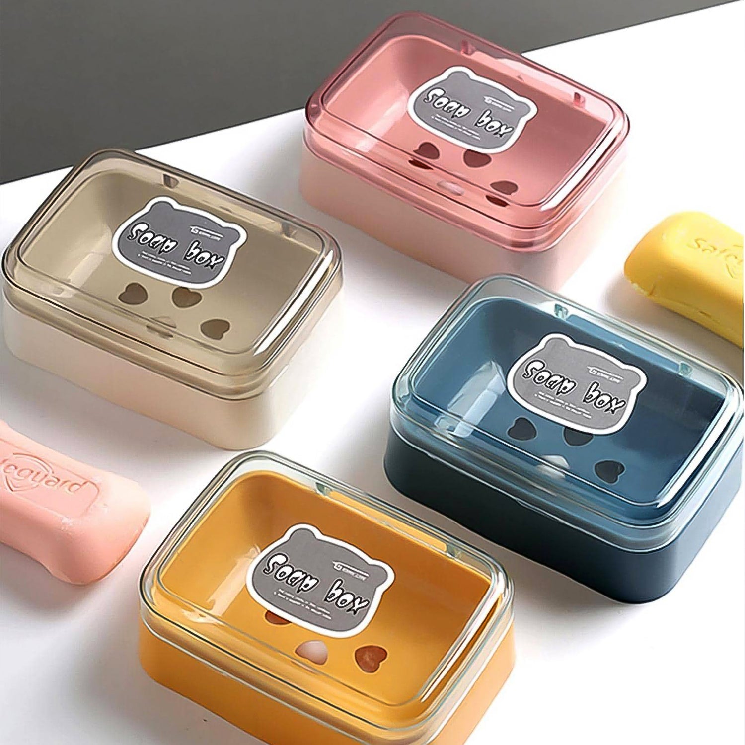 Self-Draining Soap Dish Portable & Leakproof | VelvetBubbles - Back View