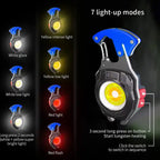 ALVENZA Rechargeable LED Keychain Flashlight – 6 Modes, Super Bright | Indo Glow
