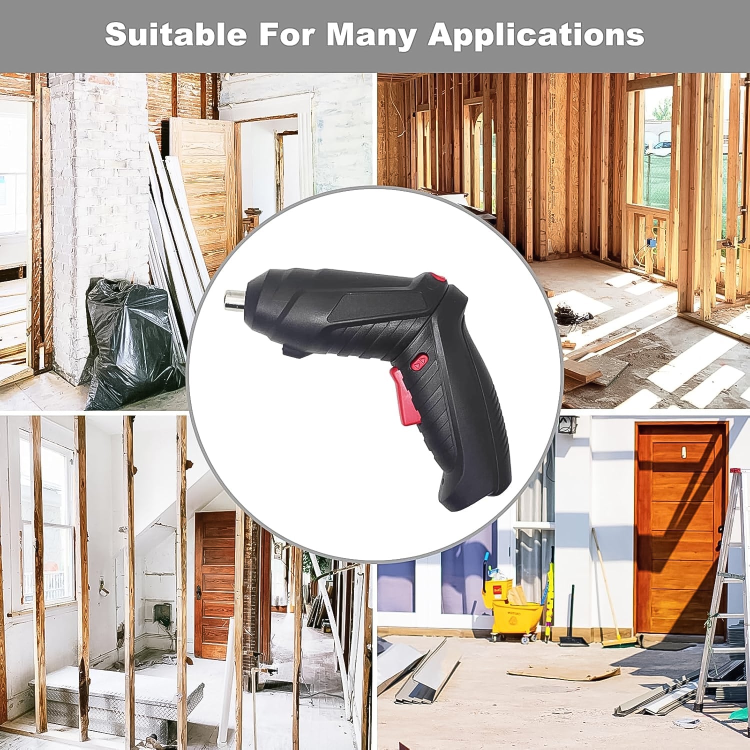 ALVENZA Cordless Electric Screwdriver – 48-Pc Bit Set & LED | BoltForce