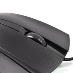 Wired Optical Mouse X2 Precision & Comfort for PC/Laptop | Compshop - Back View