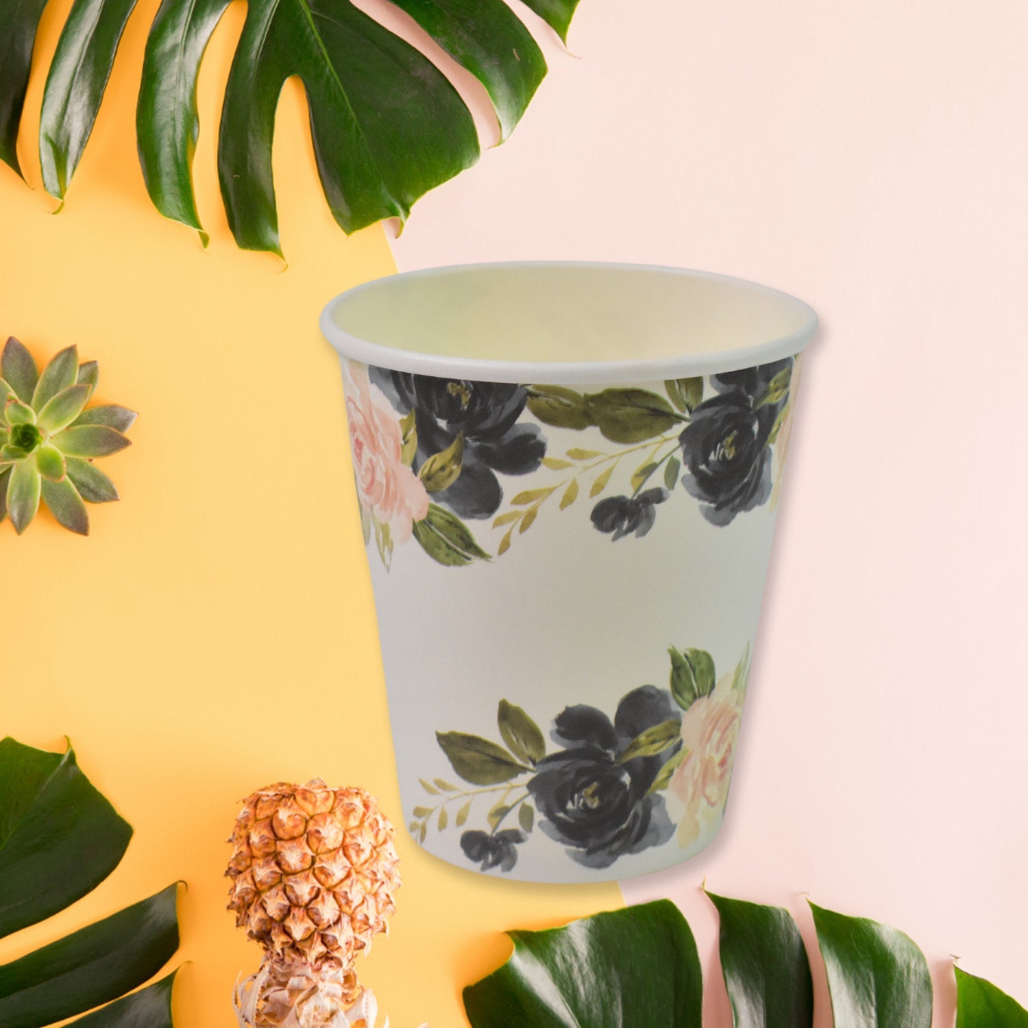 Disposable Paper Cups Mixed Design 10 Pcs Set | Papezo - Detail View 6