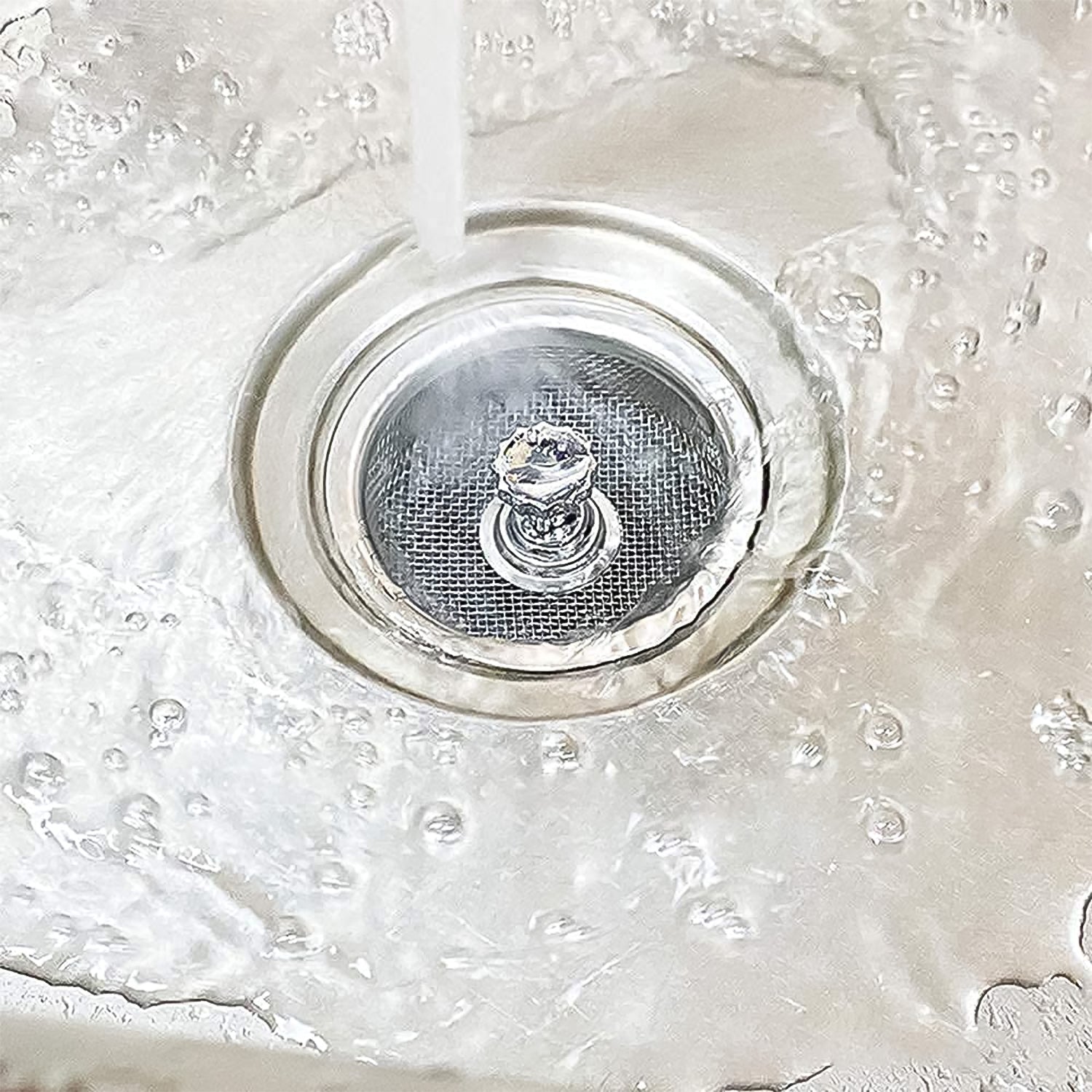Stainless Steel Sink Strainer Adjustable Stopper | Garth - Detail View 7