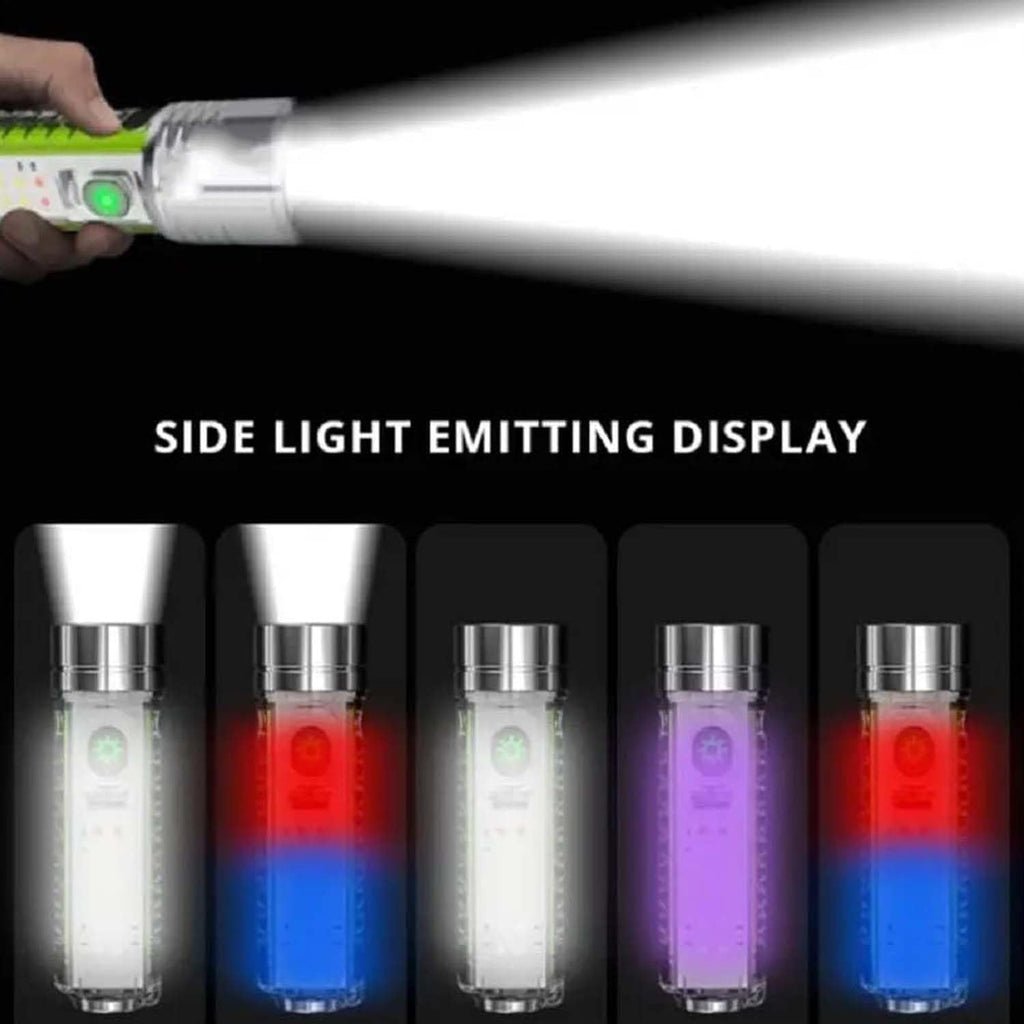 ALVENZA Rechargeable Flashlight – USB Mini LED Torch with Zoom | Poravar