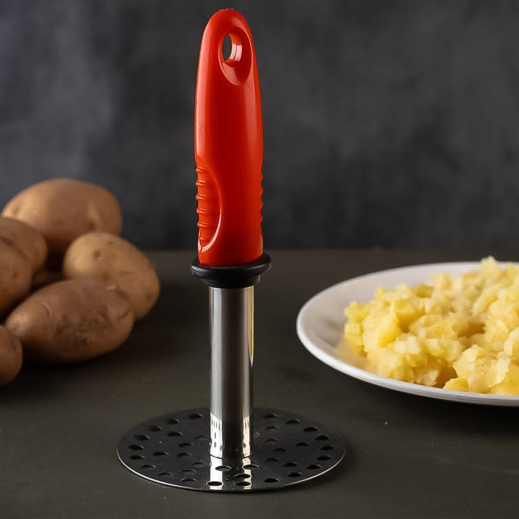 Stainless Steel Pav Bhaji Masher Durable & Easy to Handle - Back View