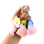 ALVENZA Cartoon Animal Keychain – Soft Silicone Stress Relief Toy