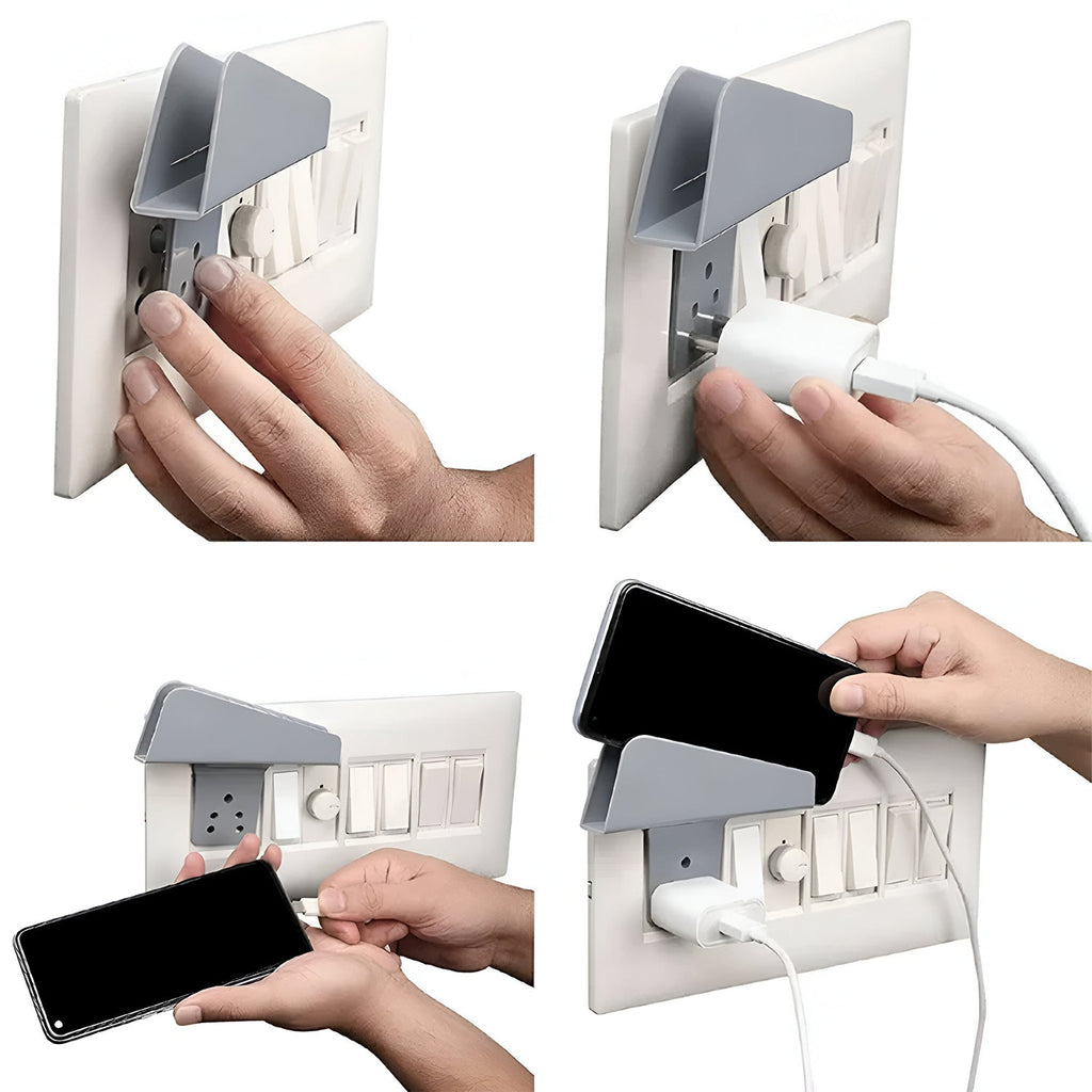 ALVENZA Mobile Phone Charging Stand – Secure Plastic Holder (2 Pc)