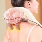 Neck & Shoulder Massager Belt – Extra-Wide Ergonomic Cushion