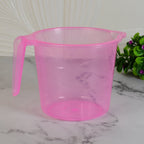 Bath Water Mug 1200ml Transparent Plastic for Bathroom | Bathora - Back View