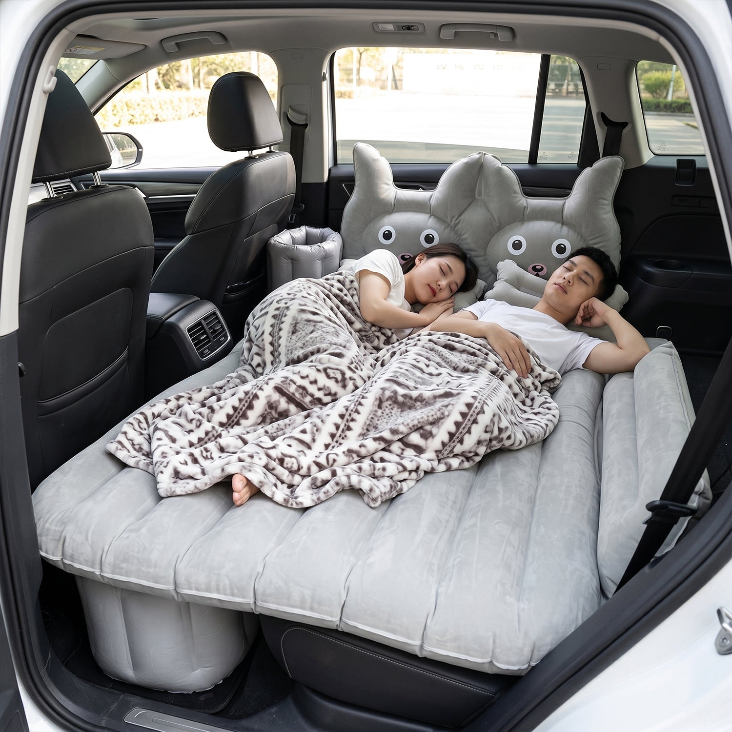 ALVENZA Car Air Mattress Bed Set – Comfortable & Portable Camping Solution, Car Sofa