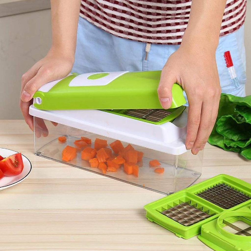ALVENZA Manual Vegetable Slicer – 13-in-1 Multi-Cutter | Quickslice
