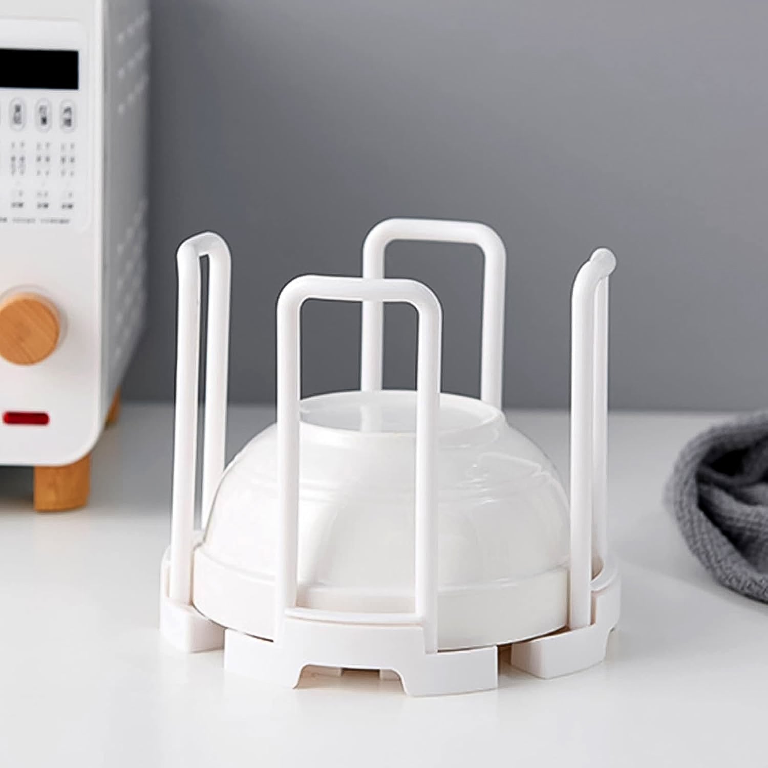 Kitchen Bowl Rack Space-Saving Drainer & Organizer - Detail View 5