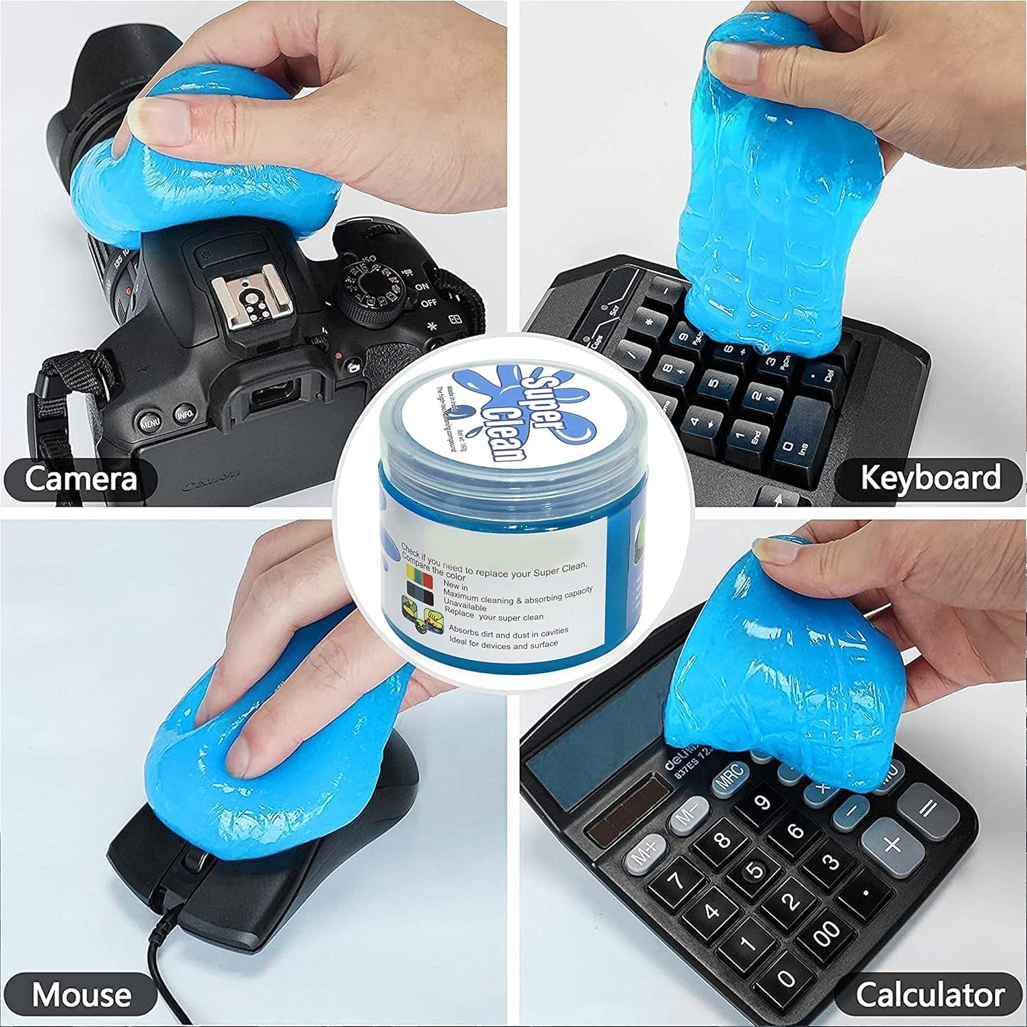 Cleaning Gel Multi-Surface Dust & Dirt Remover | Velvet Wipe - Detail View 5