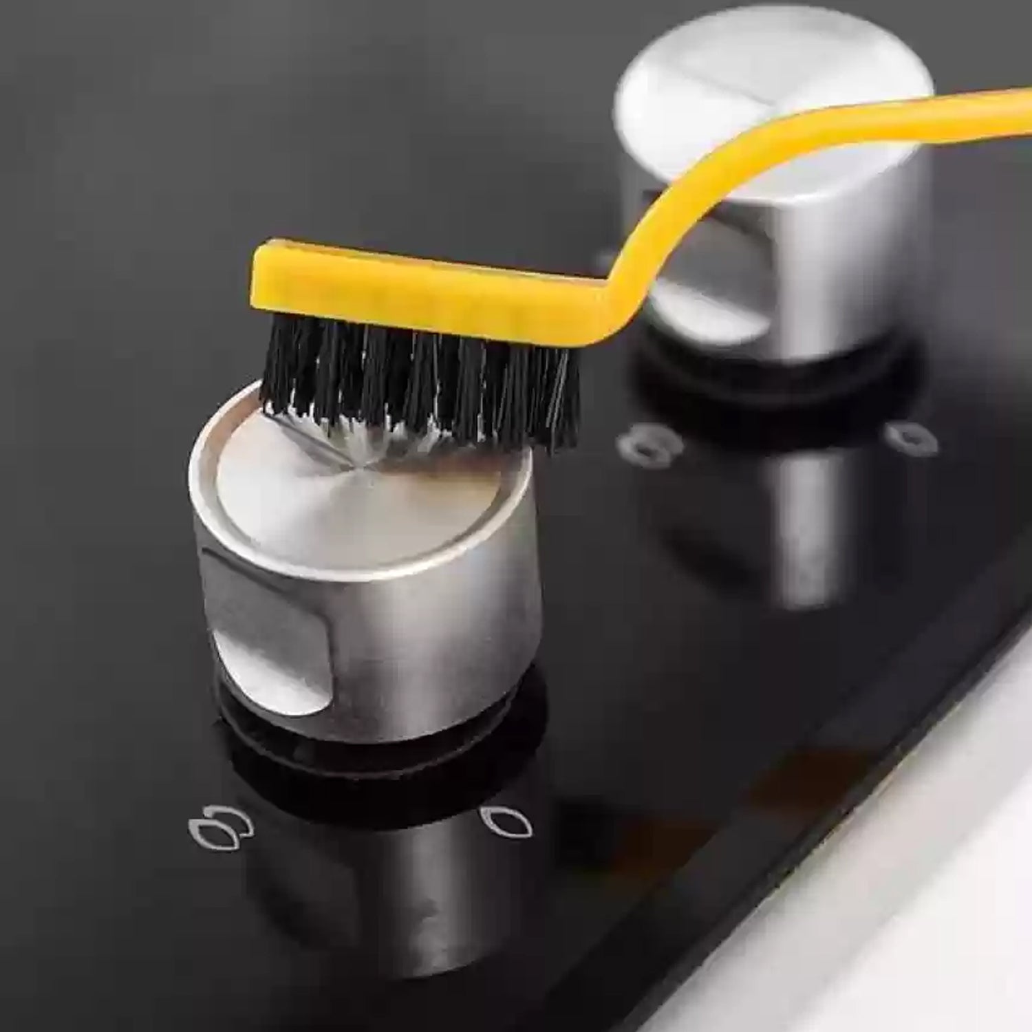 Mini Nylon Cleaning Brush Powerful Scrubbing for Home | Velvet Wipe - Back View