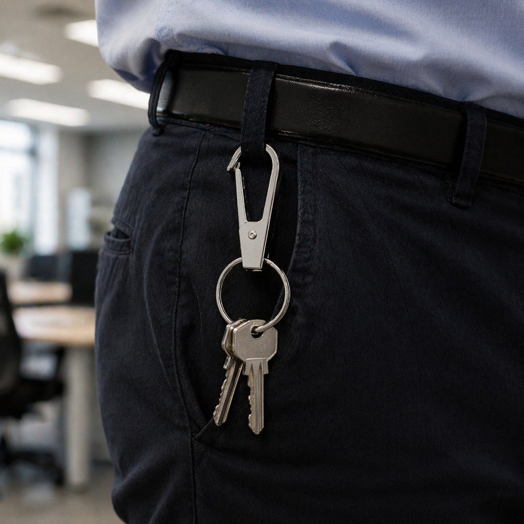 ALVENZA Heavy Duty Metal Keychain Clip – Durable & Multipurpose Accessory