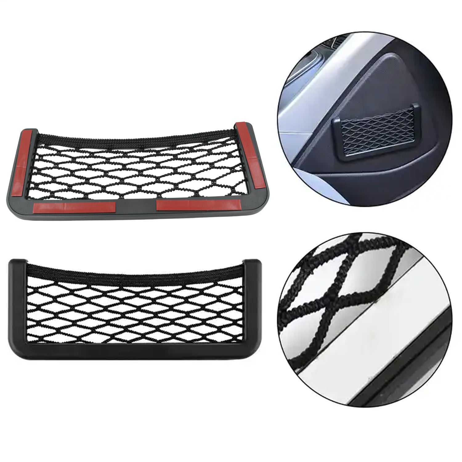 ALVENZA Car Seat Organizer – Mesh Storage for Phone & Purse | Velvet Wheels