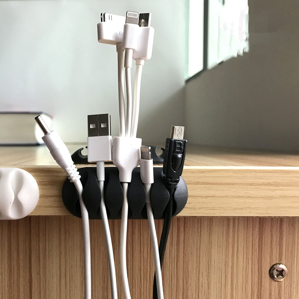 ALVENZA Cable Organiser Clips – Self-Adhesive Wire Management (10 Pc) | DigixDrive