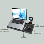 ALVENZA Foldable Laptop Stand – Ergonomic & Portable for Desks | Desk Crew