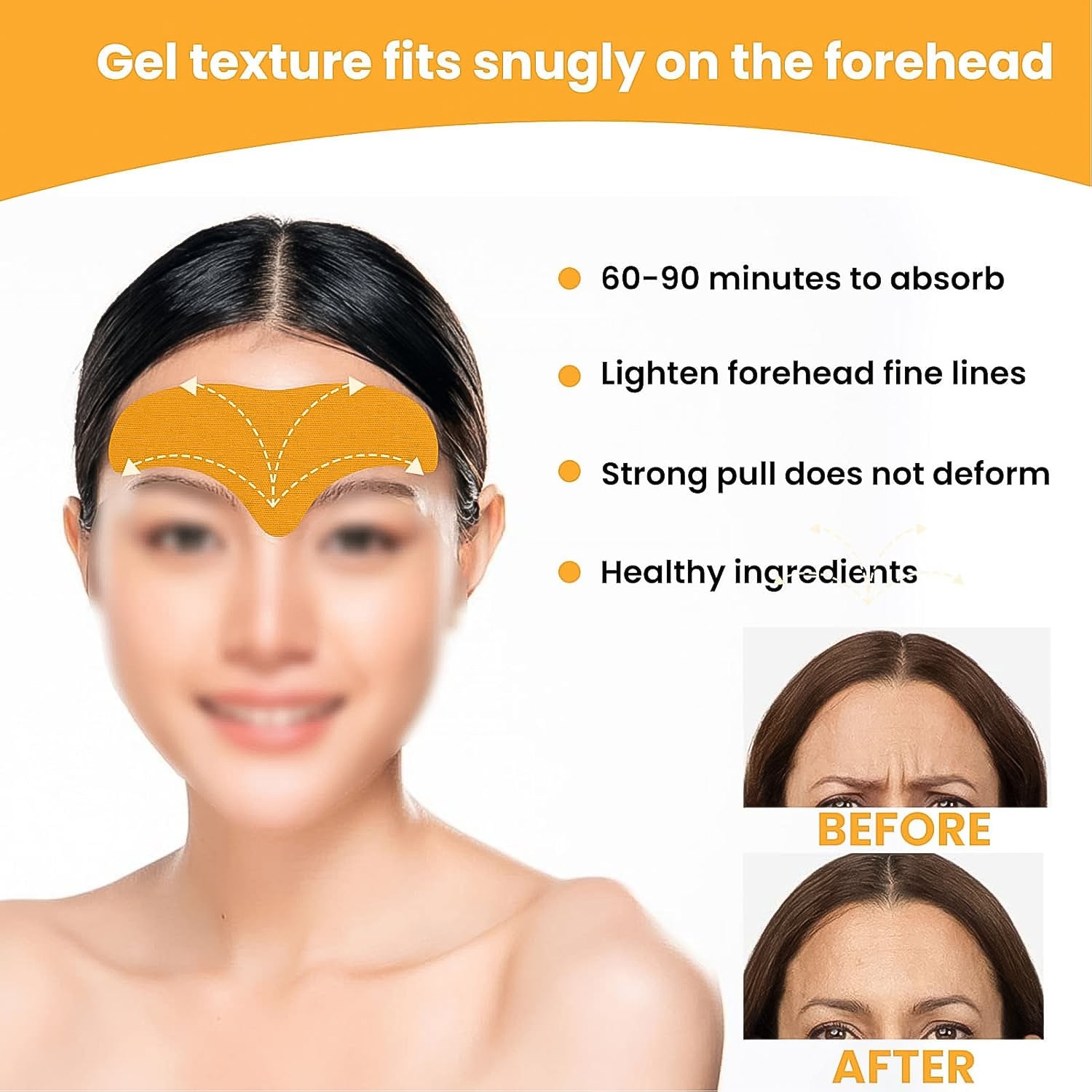 Forehead Wrinkle Patches (10 Pcs) Anti-Aging Pads | GlowForm - Detail View 7