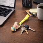 ALVENZA Teddy Bear Keychain – Cute Cartoon Bag Charm with Love Strap