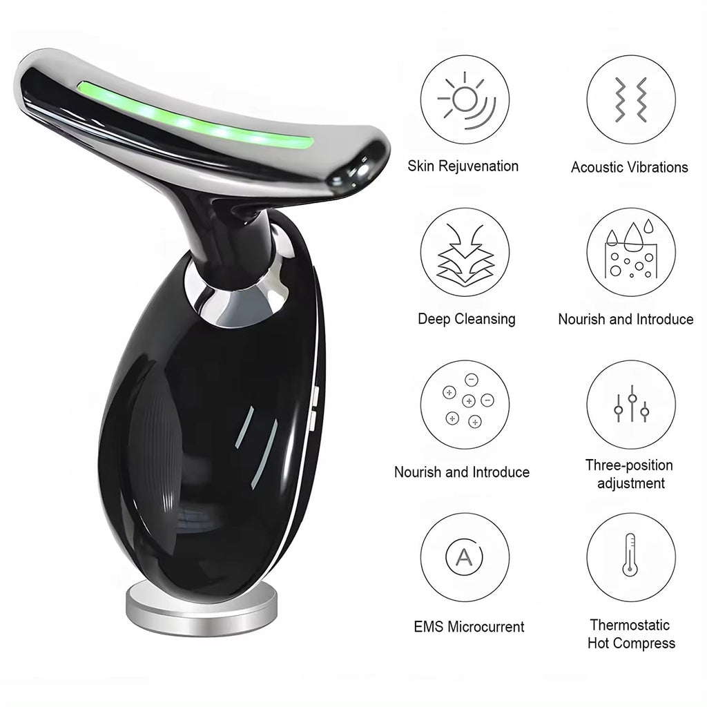 Neck Face Massager Firming & Wrinkle Removal | ToolMate Pro - Back View