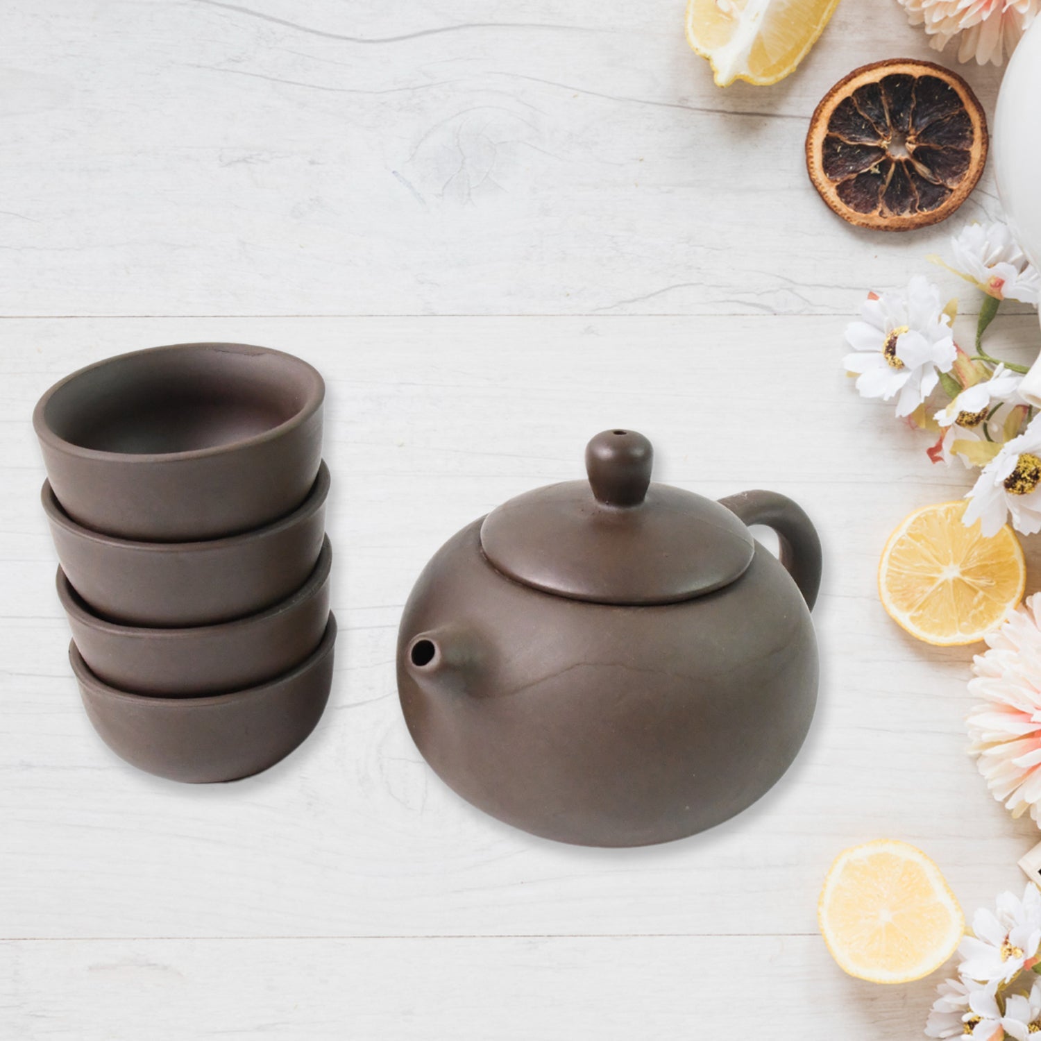 Portable Kung Fu Tea Set Complete 6-Piece Travel Kit for Tea Lovers - Detail View 6